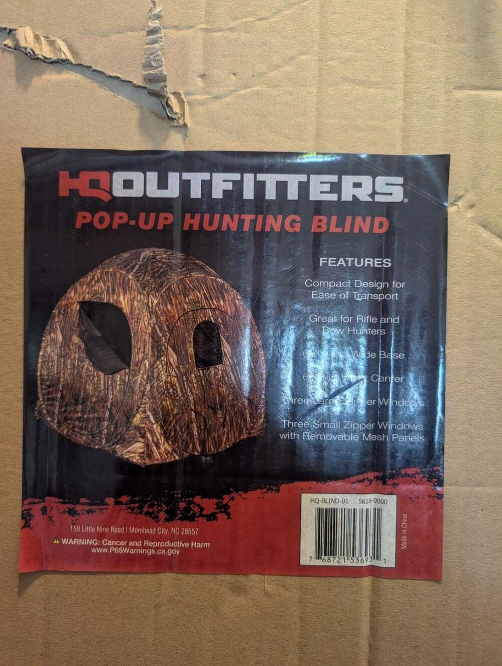 HQ Outfitters Pop-Up Hunting Blind Camo